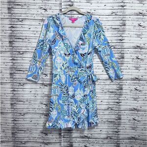 Lilly Pulitzer Jessalynne Romper Lapis Lantern